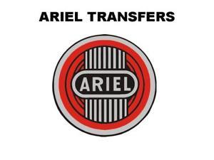 Red Black and Silver Logo - Ariel Tank Transfers Decals Motorcycle Red Black Silver D50951