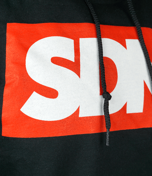 S a Red Box Logo - SDMN Red Box Logo Hoodie