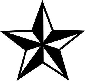 White and Black Star Logo - Nautical Star Logo Vector (.EPS) Free Download