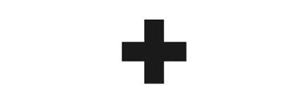 Red Black and White Cross Logo - Cross that one off | Logo Design Love