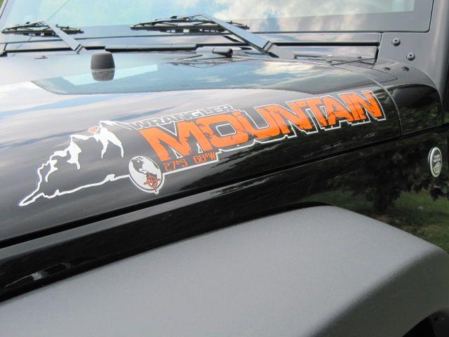 Jeep Wrangler Mountain Logo - Product: 2 Jeep Mountain Rubicon JK Hood Colors Sticker Decal