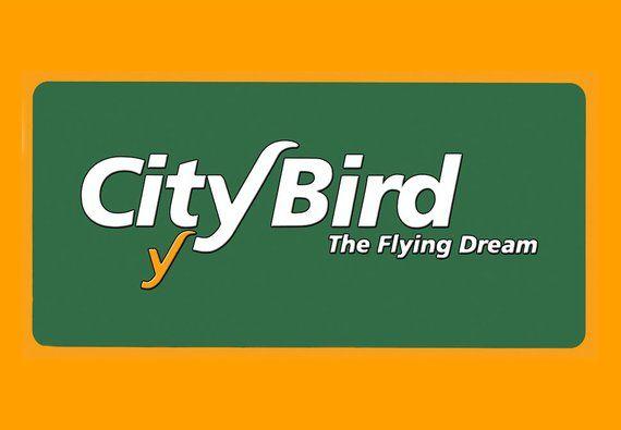Green Bird Airline Logo - City Bird Airlines Logo Fridge Magnet LM14113