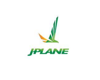 Green Bird Airline Logo - J Logo design's a bird! It's a plane! It's an airborne