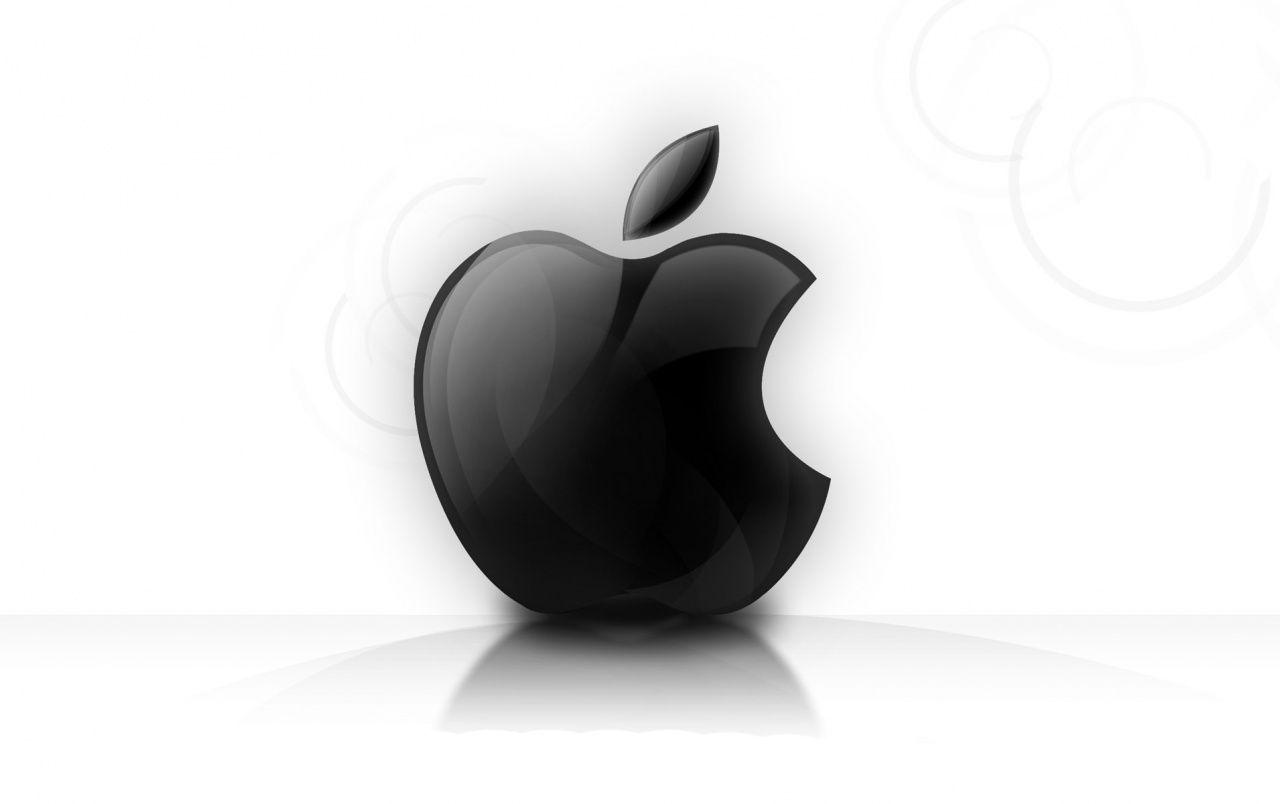 Black and White Apple Logo - Black Apple logo wallpapers | Black Apple logo stock photos