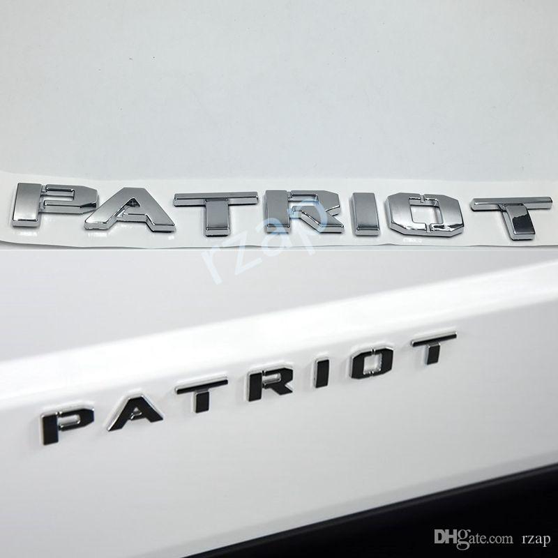 Jeep Patriot Logo - 2019 For Jeep 2011 2016 Patriot Letter Car Body 3D ABS Chrome Emblem ...