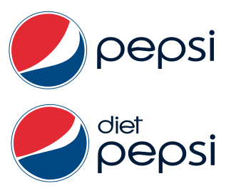 Diet Pepsi and Pepsi Logo - TIL the Diet Pepsi logo is 
