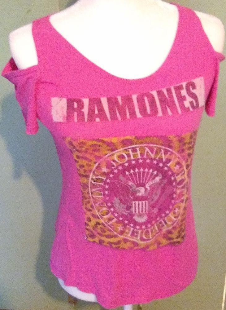 Pink Ramones Logo - Vintage The Ramones T-SHIRT Punk Rock Classic Logo Hot Pink Lady's ...