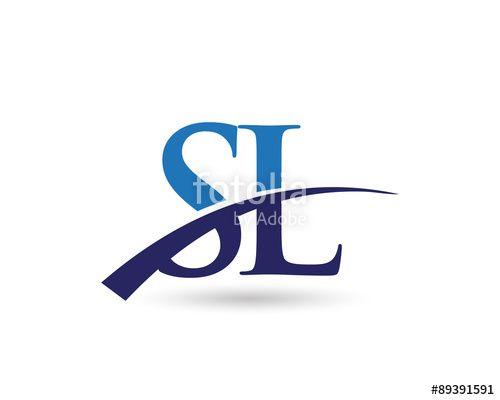 S L Logo - SL Logo Letter Swoosh Stock Image And Royalty Free Vector Files