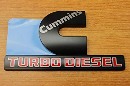 Dodge Cummins Logo - Dodge Ram 2500 3500 BLACK Cummins Turbo Diesel Decal