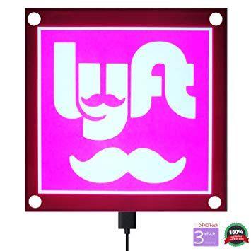 Uber Lyft Logo - Amazon.com: DTXDTech Rideshare Sign for UBER LYFT Accessories Logo ...