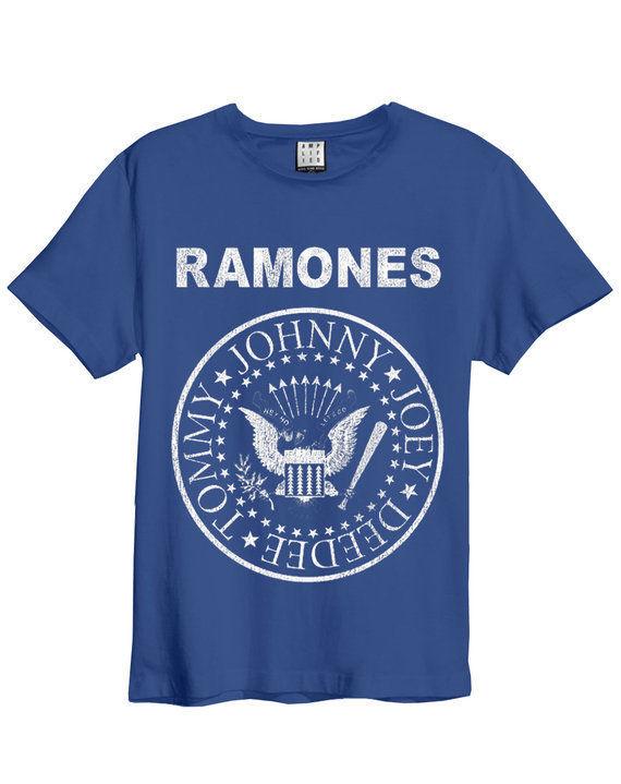 Pink Ramones Logo - AMPLIFIED RAMONES LOGO COBALT MEN'S T SHIRT *REDUCED* Suit Hat Pink ...