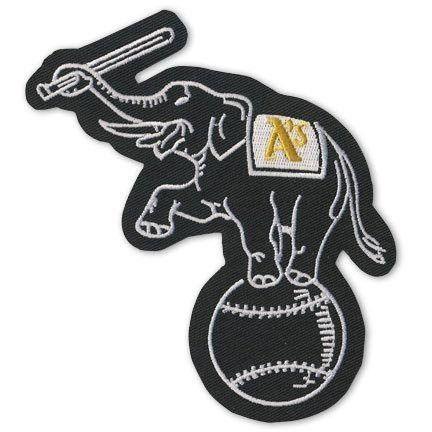 Oakland Athletics Elephant Logo - Oakland A's Elephant Secondary Logo MLB Baseball Jersey Patch ...