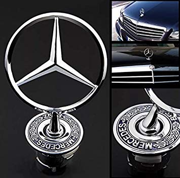 Mercedez Benz Logo - MERCEDES BENZ Front Star Bonnet Hood Badge Emblem Logo Spring