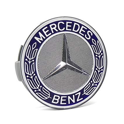 Mercedez Benz Logo - For Mercedes Benz Blue Classic Logo Wheel Center Cap