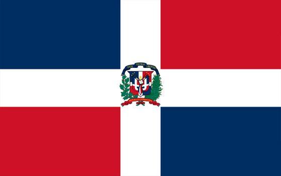Red and White Cross Logo - The Flag of The Dominican Republic