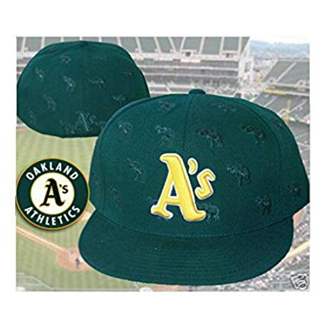 Oakland Athletics Elephant Logo - Amazon.com : Oakland Athletics DEER Fitted Size 7 1 2 Hat Cap All