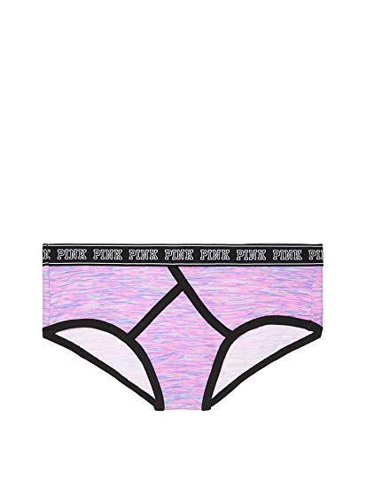 vs Pink Logo - VS. Victoria's Secret Pink Logo Hipster Panty Purple MARL Print at