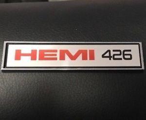 Custom Hemi Logo - HEMI 426 DIE CAST CONSOLE BADGE CAR CUSTOM INTERIOR GIFT IDEA