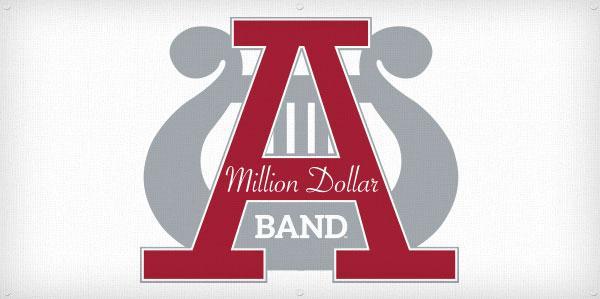 Alabama Band Logo - Million Dollar Band Vintage Logo Banner – The Crimson Locker ...