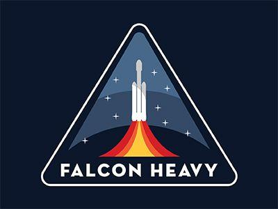 Falcon Heavy Logo - Falcon Heavy Badge by Phill Monson | Dribbble | Dribbble