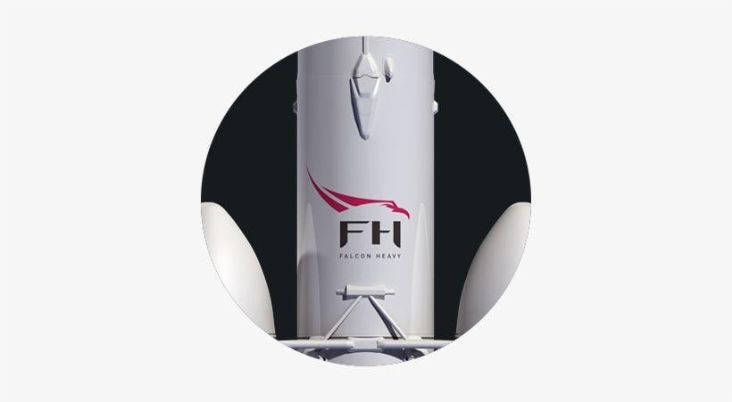 Falcon Heavy Logo - Photo © Spacex - Spacex Falcon Heavy Logo Transparent PNG - 370x371 ...