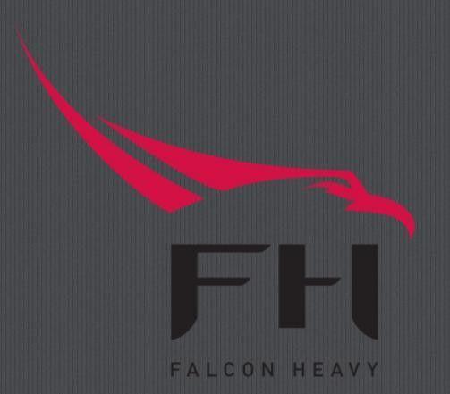 Falcon Heavy Logo - SpaceX FH Falcon Heavy Logo Decal 4in - Authentic SpaceX Merchandise ...