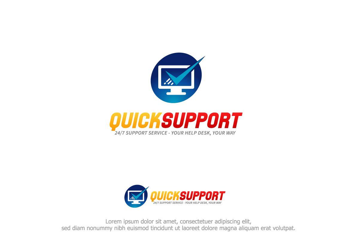 Colorful Computer Logo - Modern, Colorful, Computer Logo Design for Quick Support by ...