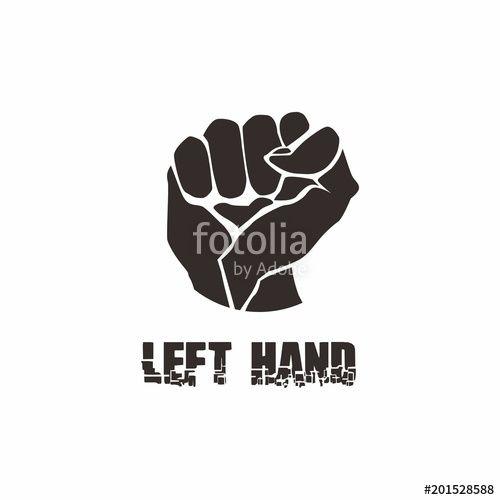 Hand Logo - Hand Logo Design For Power Stock Image And Royalty Free Vector