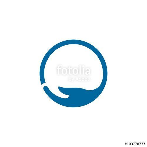 Hand Logo - Round Hand Logo Stock Image And Royalty Free Vector Files