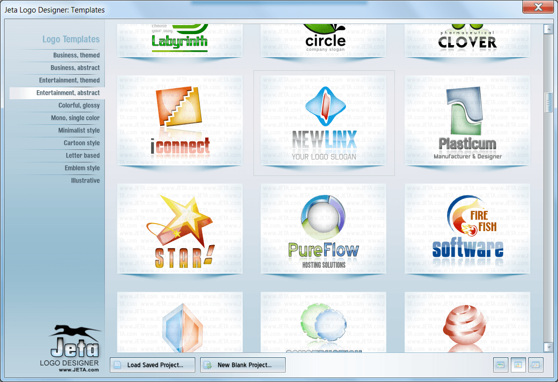 Colorful Computer Logo - JetA Logo Creator - Free Logo Software