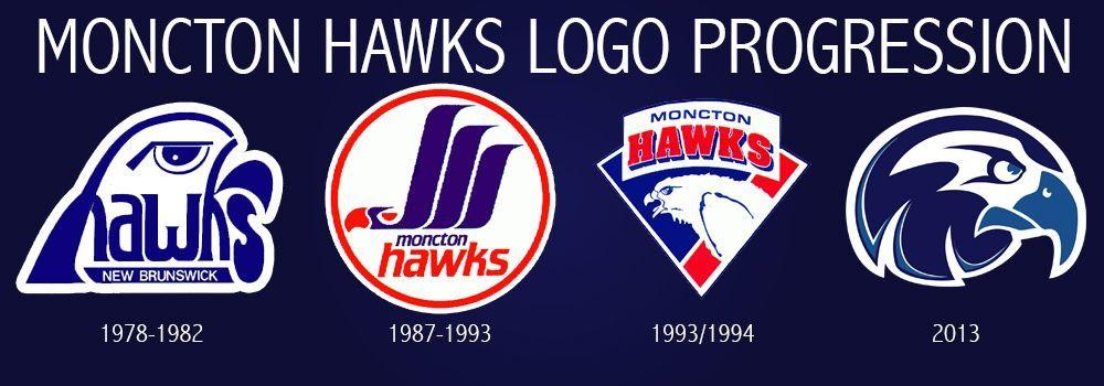 Blue Hawk Hockey Logo - Moncton Hawks hockey jersey LOGOS, TROPHIES