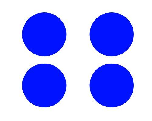Four Circles Logo - How to calculate and place circles on an rect area?