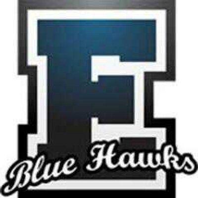 Blue Hawk Hockey Logo - Exeter Blue Hawks