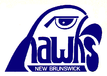 Blue Hawk Hockey Logo - New Brunswick Hawks