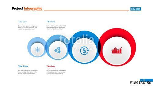 Four Circles Logo - Four Circles Plan Slide Template Stock Image And Royalty Free