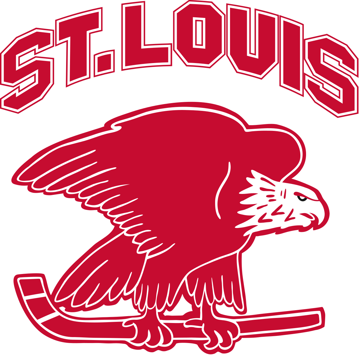 Blue Hawk Hockey Logo - St. Louis Eagles