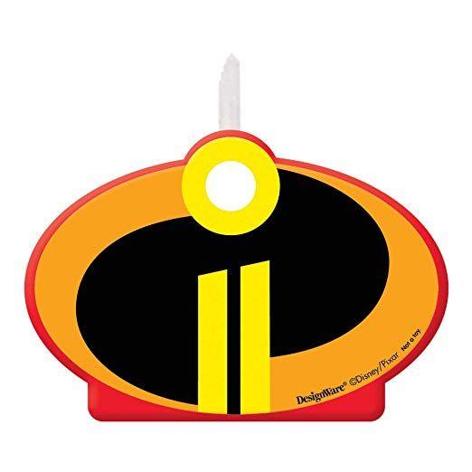 2 Disney Pixar Incredibles Logo - Disney PixarIncredibles 2 Birthday Candle: Toys & Games