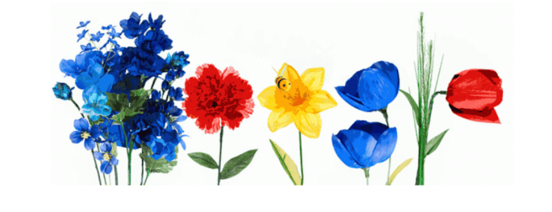 Spring Google Logo - Vernal Equinox Marked With A Google Logo To Welcome The First Day Of