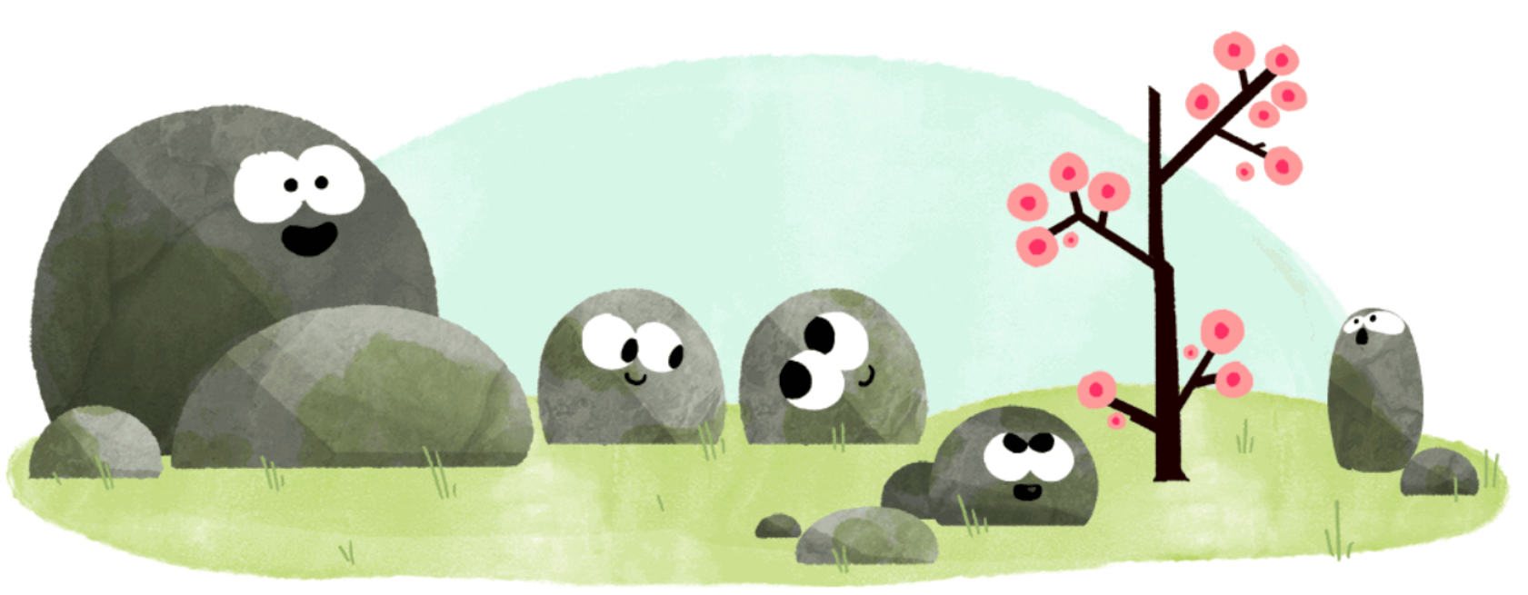 Spring Google Logo - Vernal Equinox Google doodle welcomes the first day of spring
