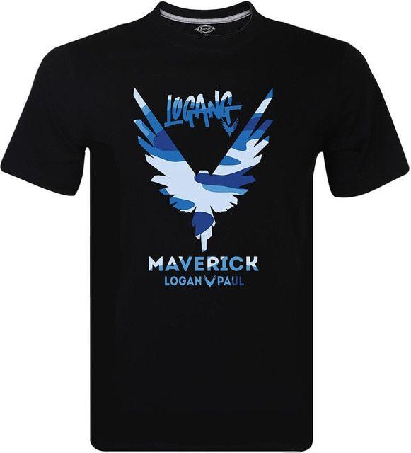 Maverick Logang Logo - 2017 New Logan Paul Maverick Logang Logo Bird Blue Camo Gildan Men's ...