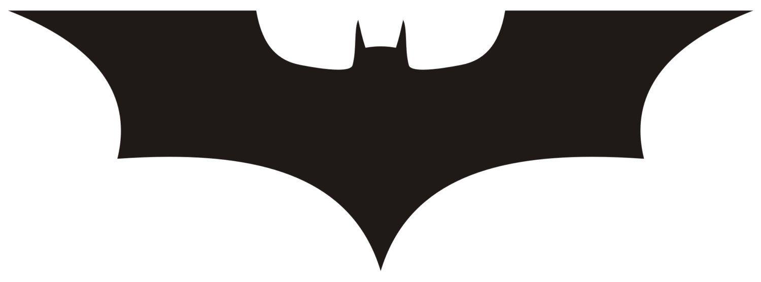 Batman Dark Knight Logo - 12x4.5 Batman Dark Knight Logo Black Vinyl Decal | Etsy