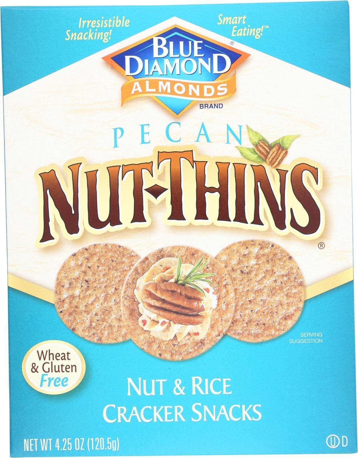 Blue Diamond Nut Thins Logo - Blue Diamond Nut Thins - Pecan - Case Of 12 - 4.25 Oz | Products ...
