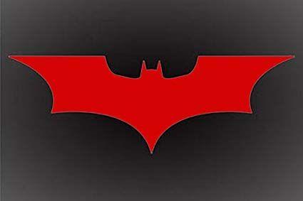 Batman Dark Knight Logo - BATMAN RED DARK KNIGHT LOGO DECAL STICKER 6 X 3