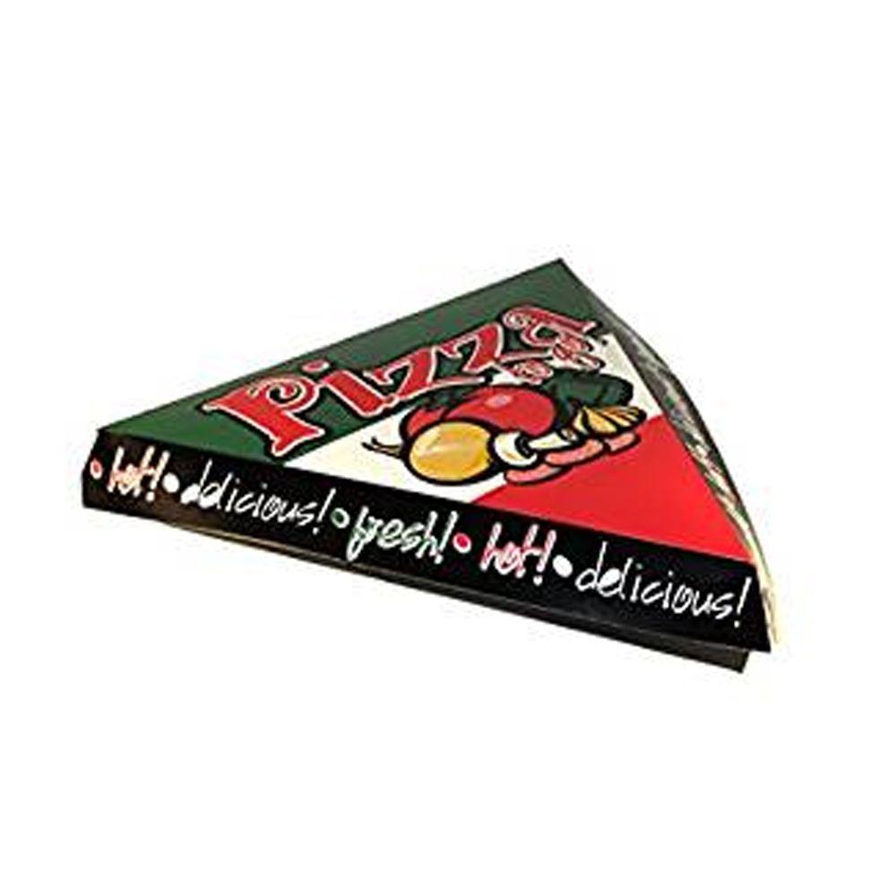Box in White Red Triangle Logo - Specialty Quality Green White Red Vegetable Print 9 Hinged Triangle
