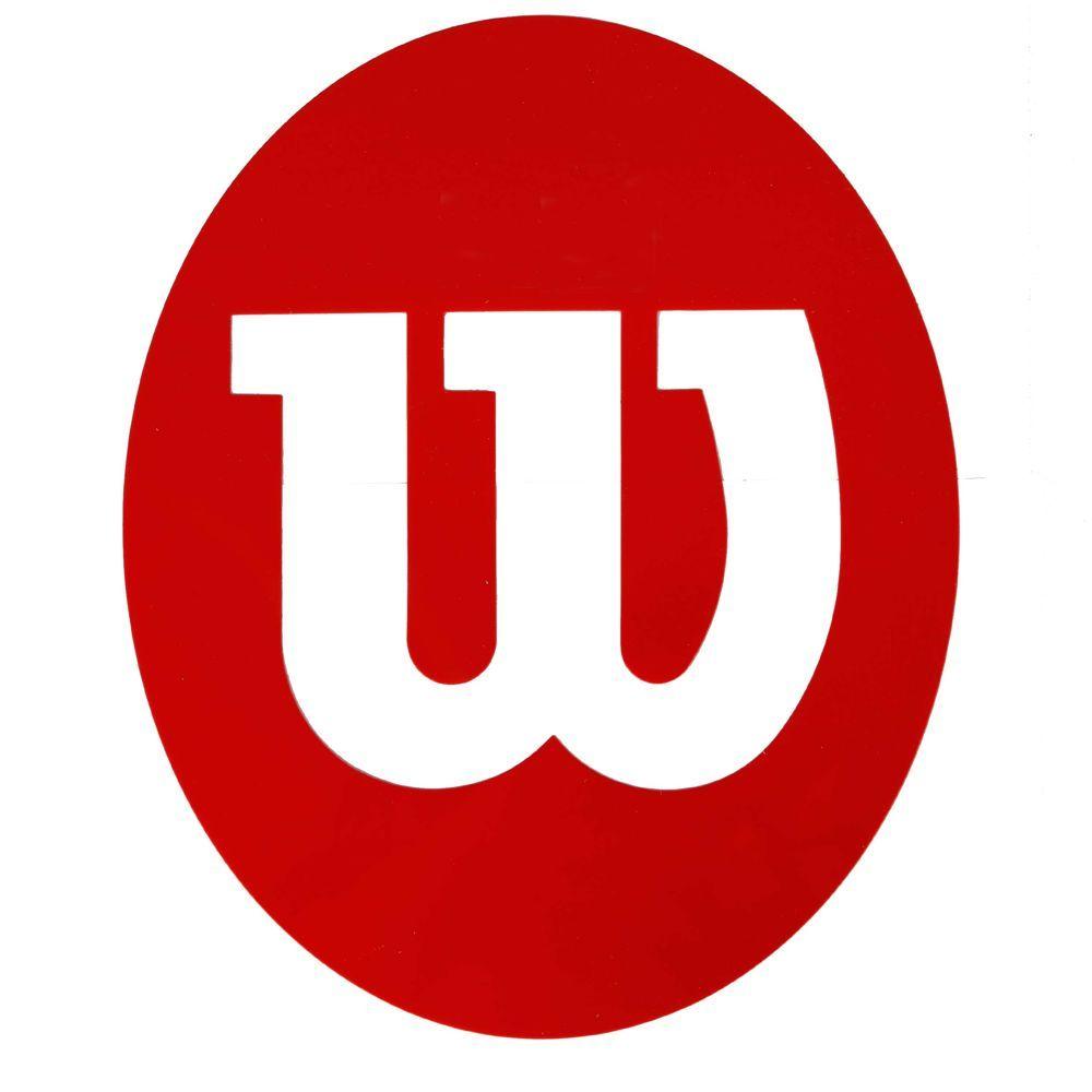 Looks Like in a Red Circle Logo - Wilson Logo Stencil - Red buy online | Tennis-Point