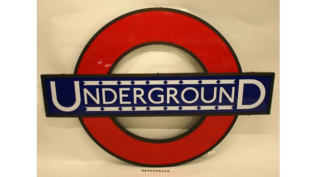 Looks Like in a Red Circle Logo - BBC - A History of the World - Object : Underground logo with ...