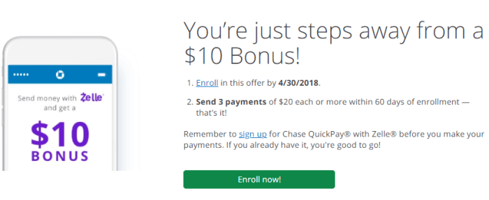 Chase QuickPay Logo - Chase QuickPay With Zelle, Get $10 When You Send 3 Payments ...