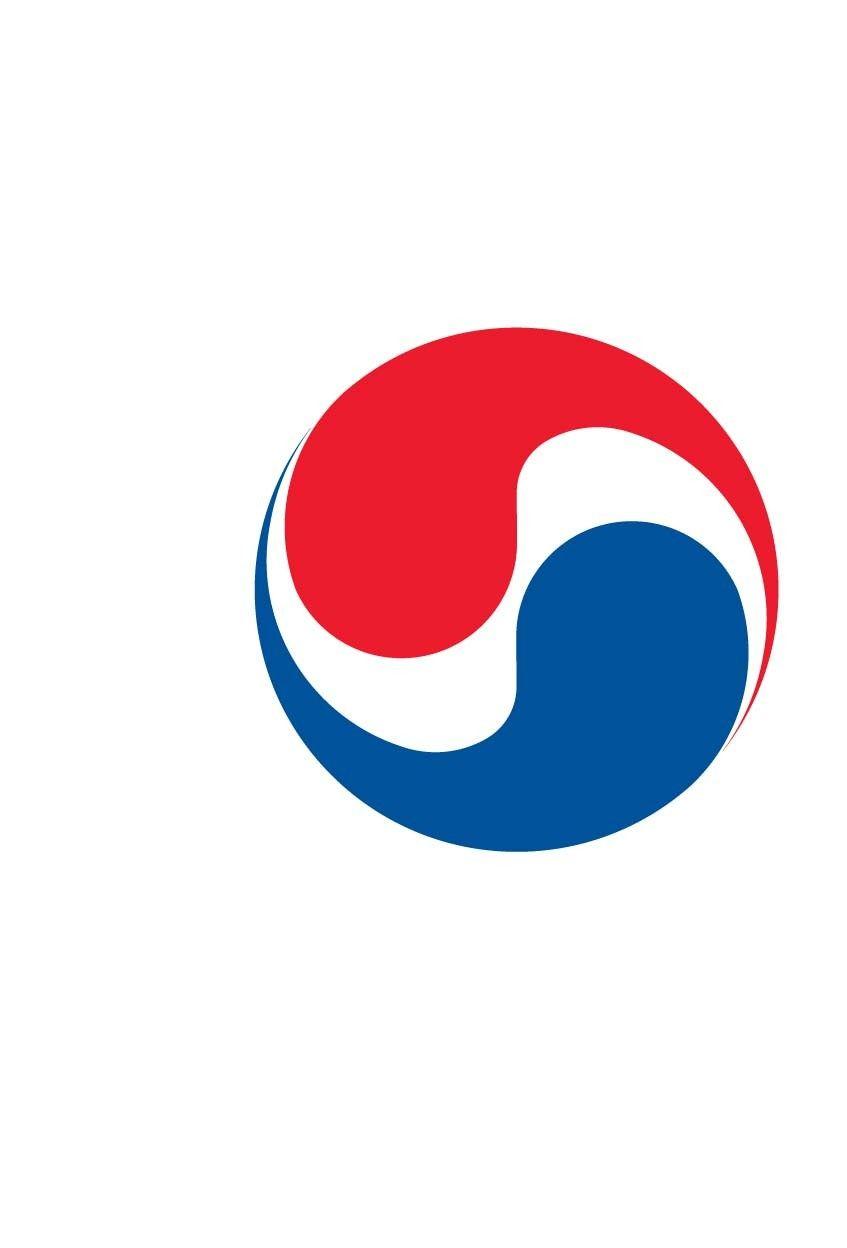 Red White Blue Airline Logo - Corporate Identity - Korean Air