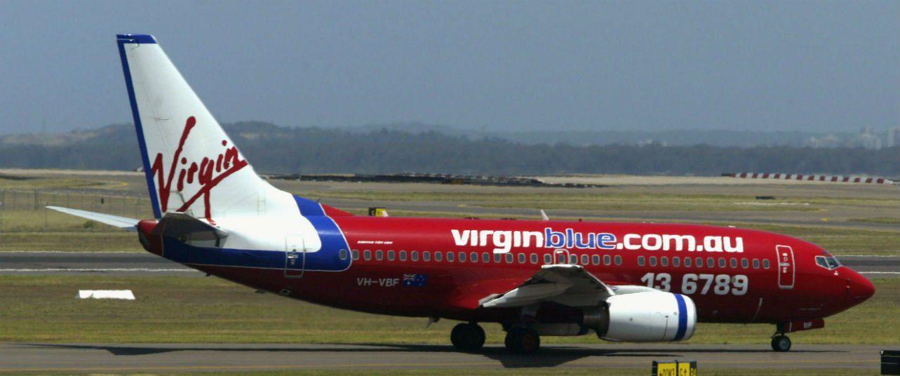 Red White and Blue Airline Logo - Virgin Australia's last red, white and blue plane heads for a