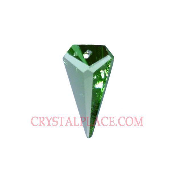 Green Arrowhead Logo - Swarovski Strass Crystal Light Peridot (Light Green) Arrowhead
